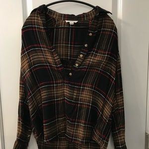 NWOT Flannel Blouse